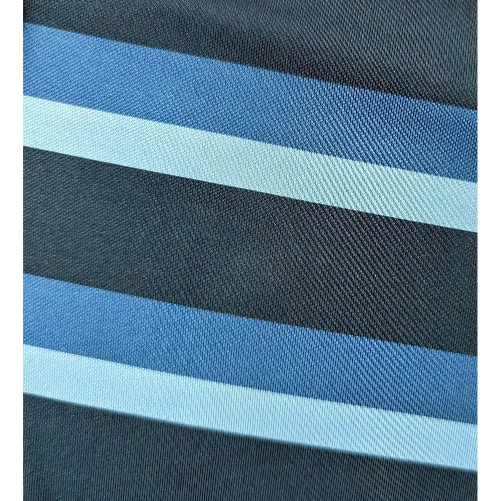 Peter Millar Polo Shirt Mens XL Blue Tour Fit Stripe Golf Stretch Performance